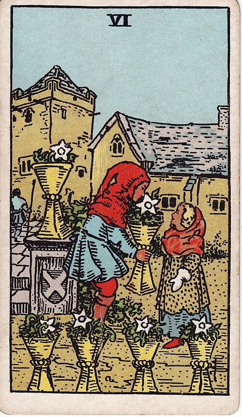 ไพ่ Six of Cups (หกถ้วย)