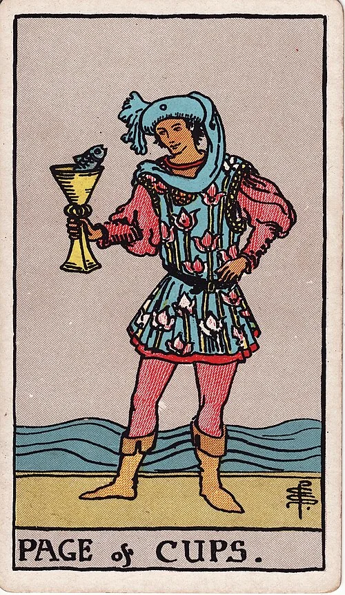 ไพ่ Page of Cups (เพจถ้วย)