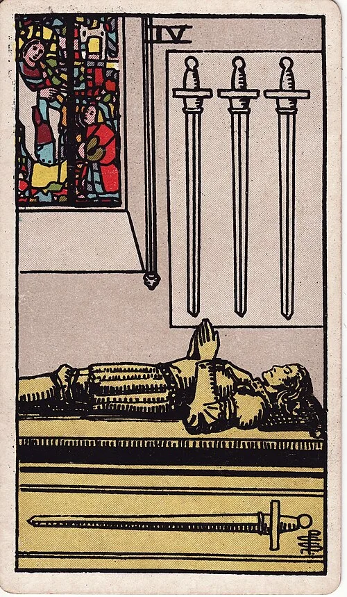 ไพ่ Four of Swords (สี่ดาบ)