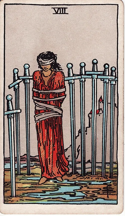 ไพ่ Eight of Swords (แปดดาบ)