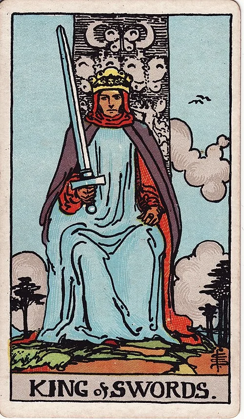 ไพ่ King of Swords (ราชาดาบ)